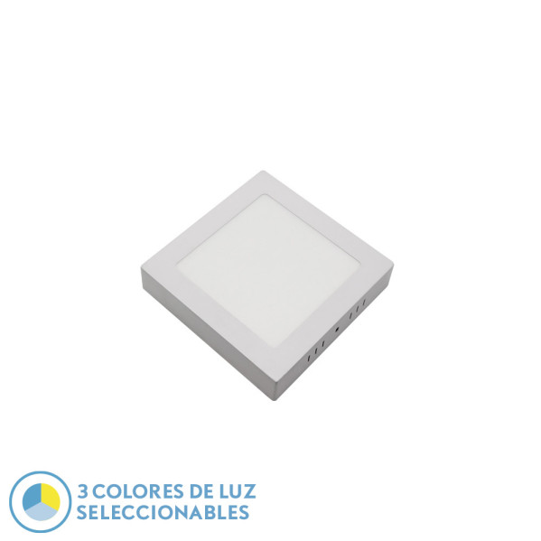 Downlight Superf.gabro 12w 3000k-4000k-6500k Blanco 1080lm 3,5x17x17 Cm