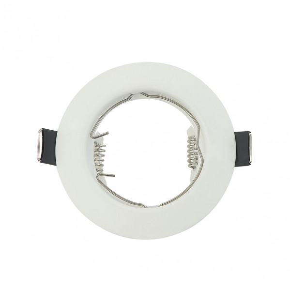 Empotrable  Magura 1xgu10  Redondo Blanco Mate 2,5x8x8 Cm Corte 6 Portalamparas Incluido