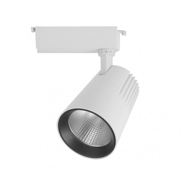 Foco Carril 30w 2700k Telma Blanco 2700lm 36 Orientable 330 Regx19x9 Cm