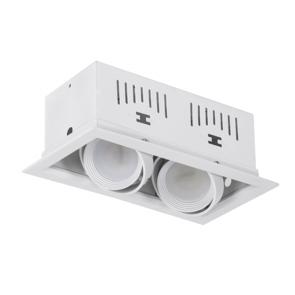 Foco Kardan Augusto Empotrar 2xgu10 Blanco 11x21,5bombillas No Incluidas