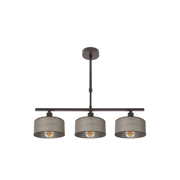 Lampara Gilda 3xe14 Marron Regx55x14 Cm
