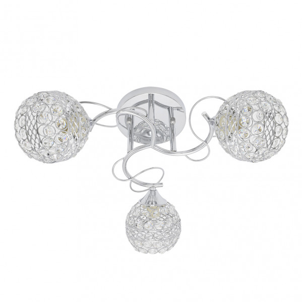 Lampara Lalibela 3xe14 Cromoo 22x47x47 Cm