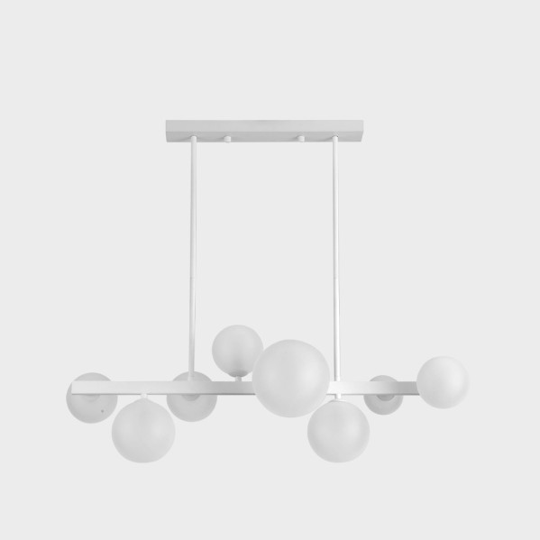 Lampara Lozolla 8xg9 Blanca  Regx75x22,5 cm