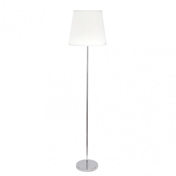 Pie Salon Maldivas 1xe27 Cromo/blanco Regx40x40 Cm