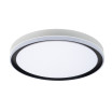Plafon Claribel 60w 3000-4200-6500k Blanco/negro 7,5x50x50cm 5400lm C/remoto Y Memoria