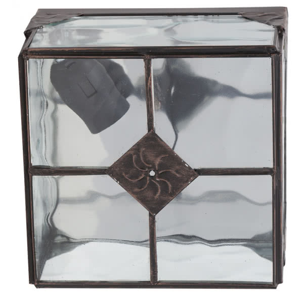 Plafon Pequeo Estepa Cobre 1xe27 11x20x20 Cm