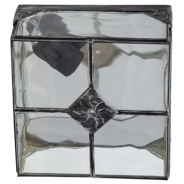 Plafon Pequeo Estepa Plata 1xe27 11x20x20 Cm