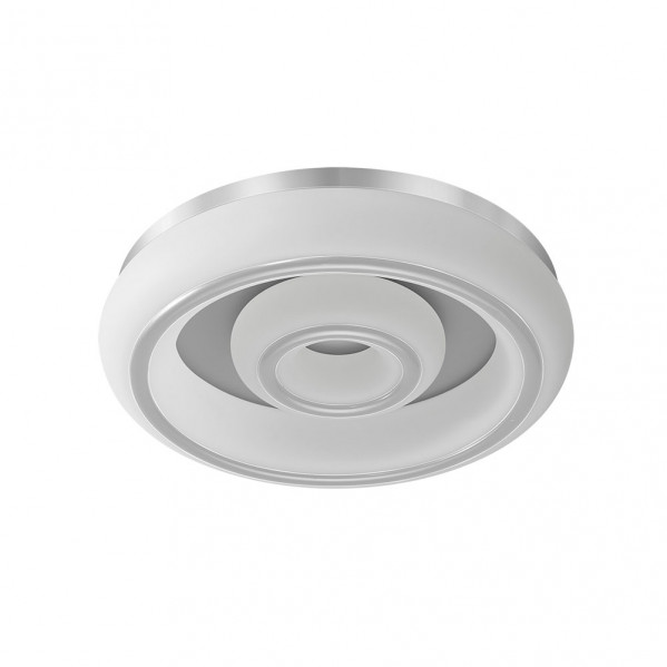 Plafon Paris 66w 3000-4000-6500k Blanco/plata 5610 Lm 12x55x55 Cm C/remoto, Memoria Y Reg.Intensidad