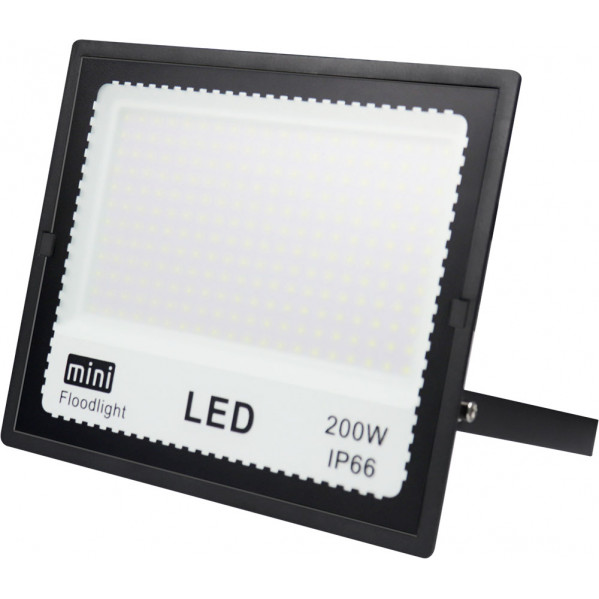 Proyector Zircon 200w 6500k Negro 20000lm  26x32x3,6 Cm Ip65