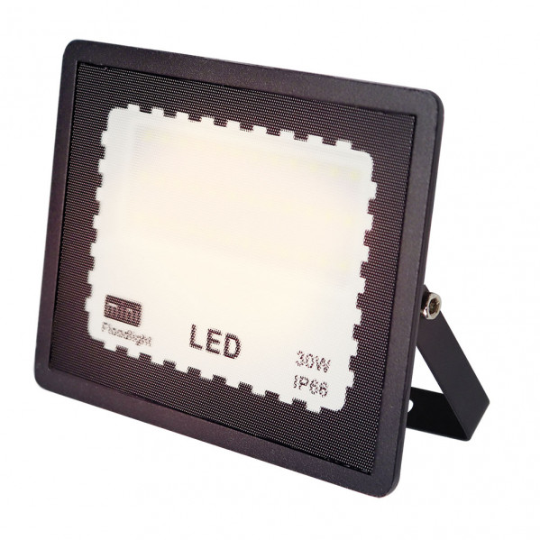 Proyector Zircon 30w 4000k Negro 3000lm 11,5x14x2,3 Cm Ip65