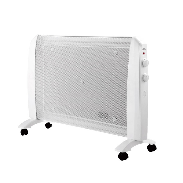 Radiador De Mica Abrigo 2000w 1elemento Blanco 2potencias  Antivuelco,ruedas,termostato Reg.54x79x27cm
