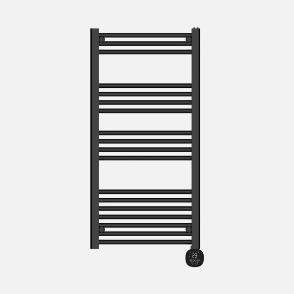 Toallero Electrico Scuti Negro 750w 3modos Display Tactil Anti-hielo temporizador 109x52x9cm