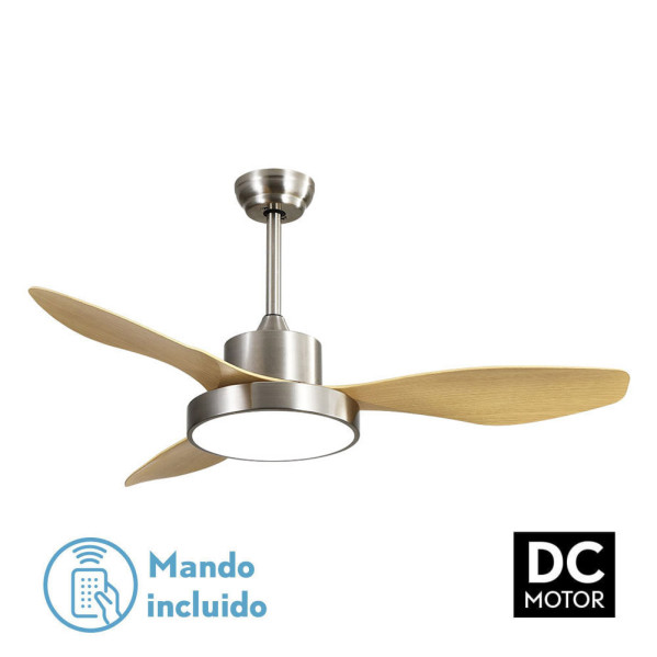 Ventilador DC Hayate  48w 4080lm Niq/haya 3 Asp 39/54x120x120cm 3000-4000-6000k C/remoto, Memoria Y Temporizador