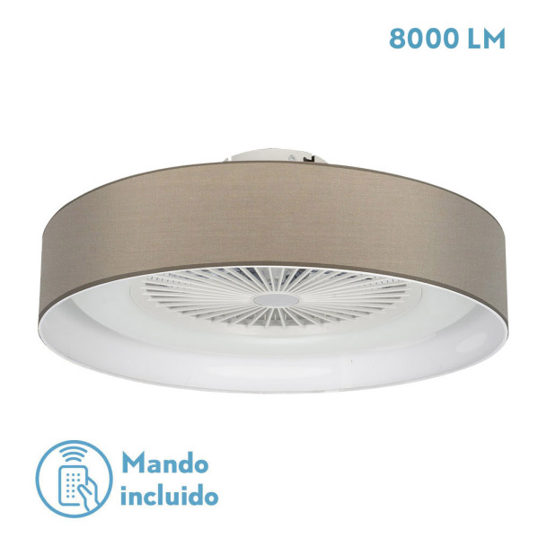 Ventilador Ibor 72w Piedra 5 Asp. 60d 3000-4000-6000k 8000lm Inten.reg.remoto.temporiz.memoria