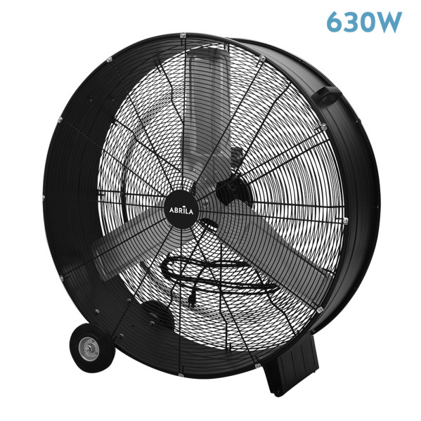 Ventilador Industrial Maximum 630w Negro 97,6d 2 Velocid.3asp.alum.ruedas 100x97,6x42cm
