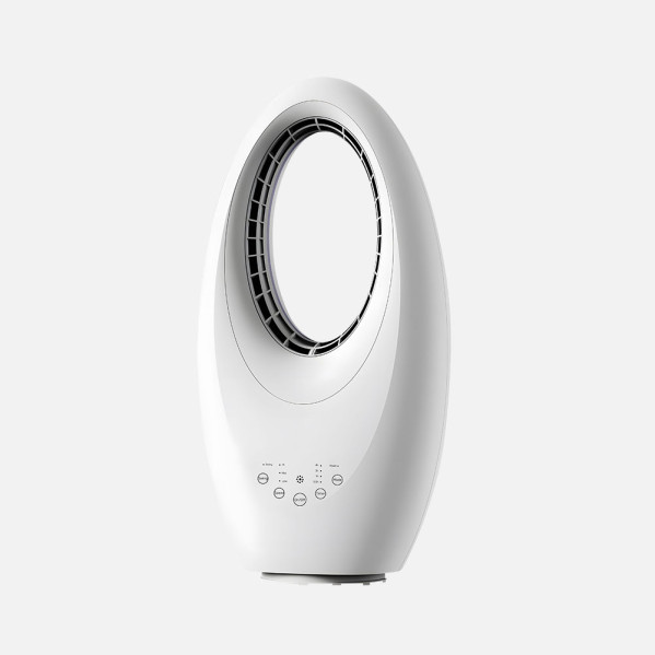 Ventilador Sin Aspas Arevalo Blanco 50w 3velocidades Oscilante Tactil C/remoto Y Temporizador 57,5x29x17cm