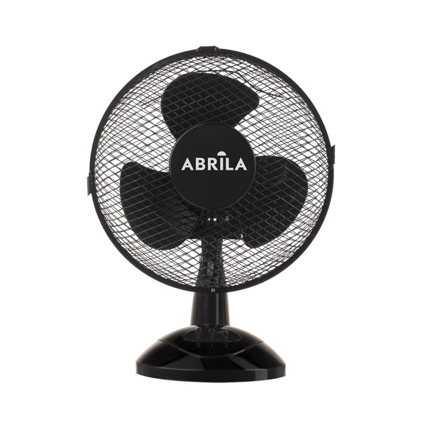 Ventilador Sobremesa Pizarro Pequeo Negro 2velocidades 25w Orientable Fijo Y Rotatorio 36x27x17cm